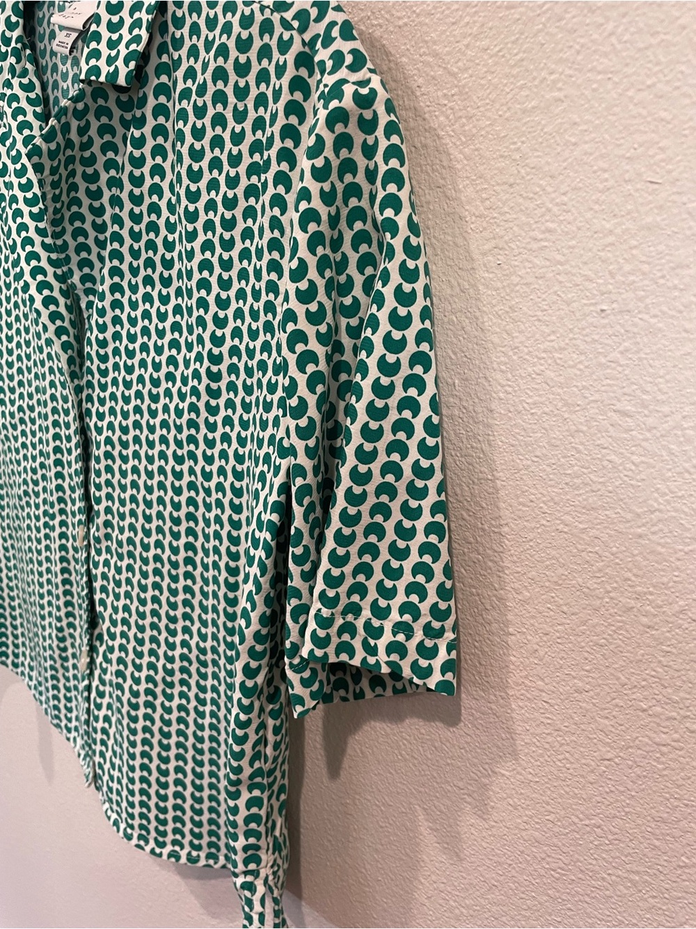 A New Day High-Waist Green Printed Short Set - Picture 9 of 12